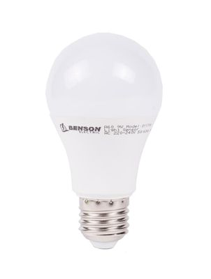 LED-lampe E27 A60 9 W + dagslyssensor varmhvit