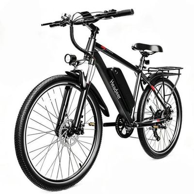 HEADEER BK1350 - Elcykel - Motor 500W - 48V15Ah Batteri - El mountainbike - 26" Däck - 35KM/H - Räckvidd 50 KM - Svart