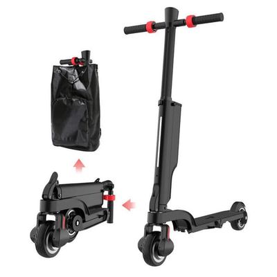 HX-X6 Elektrisk Sparkcykel - Batteri 36V5Ah - Motor 350W - Heltäckande däck 5,5 tum - Maxhastighet 25 km/h - Svart