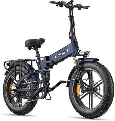 ENGWE E-Cykel Motor PRO 2.0 blå Hög Prestanda 20 Tum, 52V 16Ah, 49-110 km