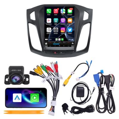 Fortdows Bilstereo Bilradio 9,7 tum för Ford Focus Mk3 2012-2018, 4+64 GB, CarPlay Android Auto, WiFi 6, AHD Backkamera