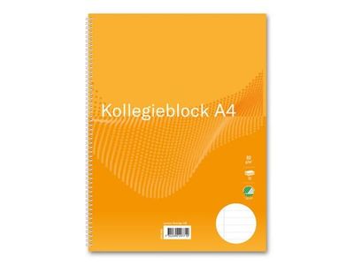 Kollegieblock FW A4 60g 70bl linj h gul 5st