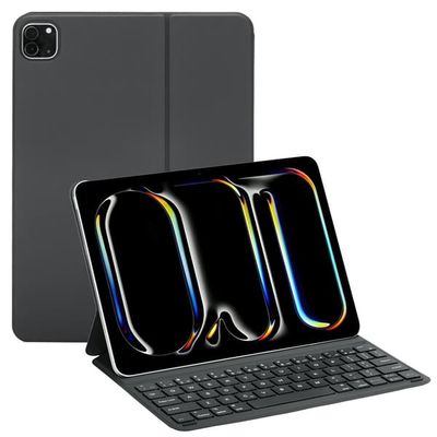 Bluetooth-kompatibelt tastatur (US) Nettbrett-futteral til iPad Air 11 (2025) / (2024) / Air (2022) / (2020) / Pro 11(2022) / (2021) / (2020) / (2018)