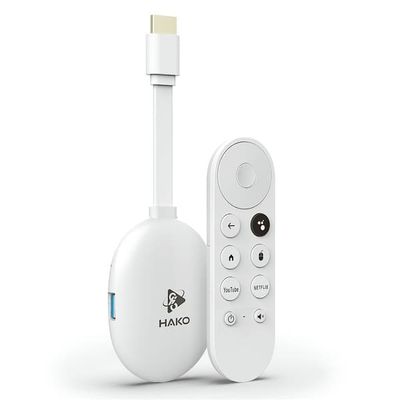 Android TV 14.0 TV-stick (2+16 GB) – Quad-core, 4K, WiFi 6, Bluetooth 5.4 og fjernkontroll