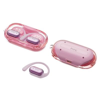 Trådlösa Hörlurar HTC NE37 Bluetooth 6.0 öronkrok sport musik samtal - Rosa