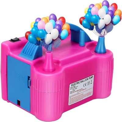 Elektrisk ballonpumpe – pumpe til balloner Bærbar ballonpumpe med to mundstykker, perfekt til fester, bryllupper og fødselsdagsdekorationer
