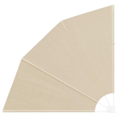 vidaXL Balkon Afskærmning Beige 140 x 140 cm Polyester