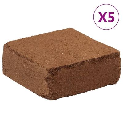 vidaXL kokosblokke 5 stk. 5 kg pr. stk. 25 kg i alt