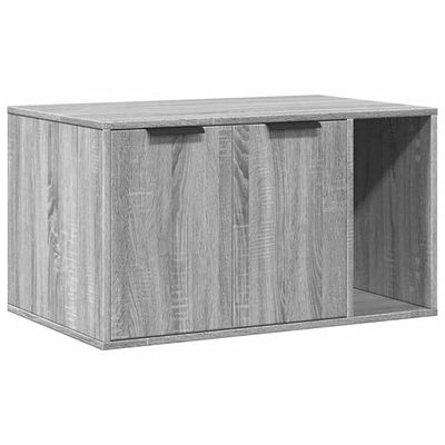 vidaXL toiletskjuler kattebakke 80x50x45 cm konstrueret træ grå sonoma