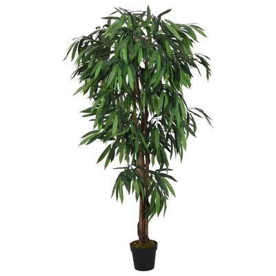 vidaXL kunstigt mangotræ 1050 blade 200 cm grøn