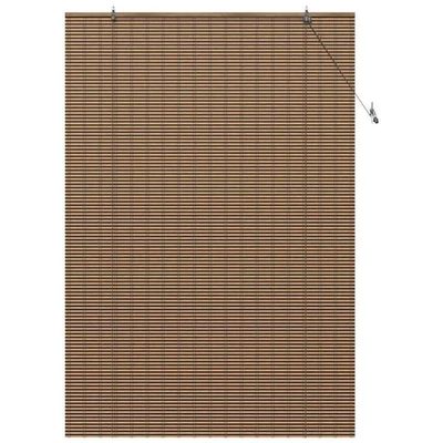 vidaXL Rullegardin med gardiner Brun 150 x 220 cm Bambus