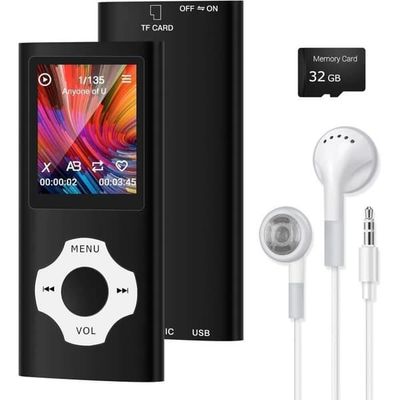 MP3-MP4-spelare - JORMFTTE - 64 GB - Bluetooth 5.2 - HiFi Sport - Radio och E-bok