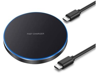 Slank 20W trådløs lader kompatibel med iPhone 14 12 13 /11/SE/XS/XR, Samsung Galaxy S22/S21/S20/S10/Note 20, AirPods Pro