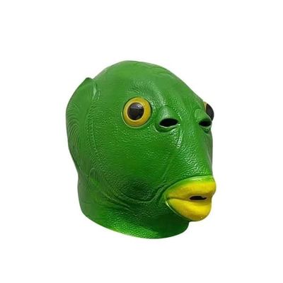 (Grønn) Fiskemaske - Uspesifisert - Realistisk Lateks - Grønn - Voksen - Halloween-kostyme