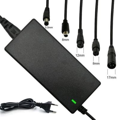 Lader til elektrisk sparkesykkel, 42V 2A med 5 kontakter for elektrisk sparkesykkel