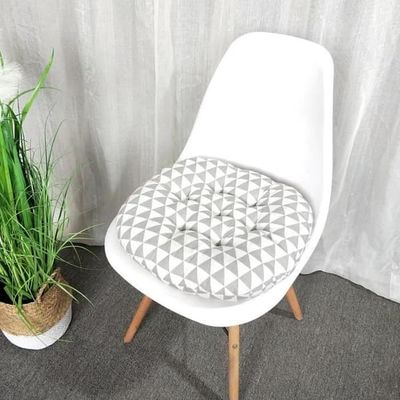 Rund kudde i bomull och linnestil, meditation, rund stolsdyna, 40 * 40 cm, y368