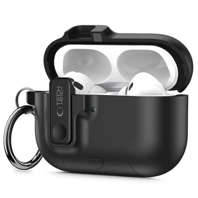 Tech-Protect AirPods Pro 3 Skal Slim Hook Svart