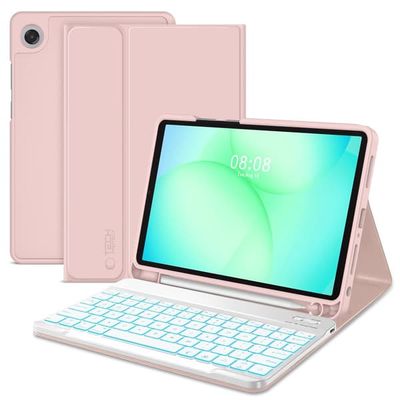 Tech-Protect Galaxy Tab A11 Plus/A9 Plus Fodral SC Tangentbord Rosa