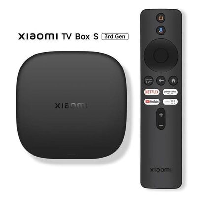 TV Box - XIAOMI - Mi TV Box S 3. generation - 2Go/32Go - 4K Ultra HD Dolby Vision/HDR10+ - Wi‑Fi 6 Bluetooth 5.2