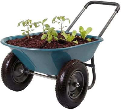 Skubbevogn, 800 lb kapacitet, ergonomisk håndtag,Hærgrøn