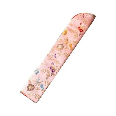 Viftetrekk med brodert mønster - Lys rosa