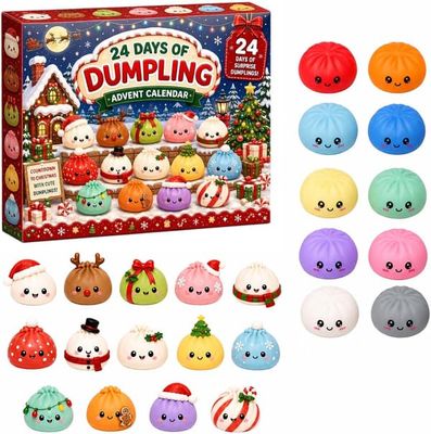 Jule-Squishies Julekalender 24 dage (Grøn)