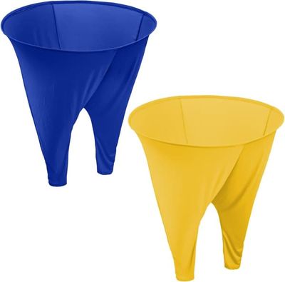Mormorsbyxor utomhusspel för vuxna och hela familjen med 8 studsbollar och 1 luftpump (slumpmässiga färger) 2-pack, jättebyxspel för