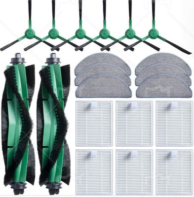 20-delt tilbehørssæt til iRobot Roomba Combo 2 Essential Y0140/Y0112/Y0110, til Roomba 105 Combo udskiftning - 2 håndbørster, 6 filtre,