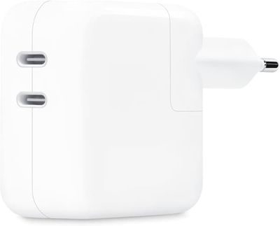 Apple 35W strömadapter med två USB‑C-portar