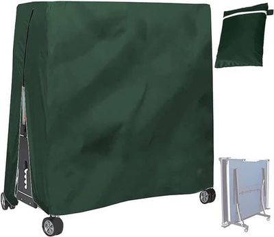 210D Vattentätt Bordtennisbordsskydd - Bordtennisbordsskydd - Vattentätt - Vindtätt och UV-beständigt - Dammtätt - Grönt - 165×70×185cm