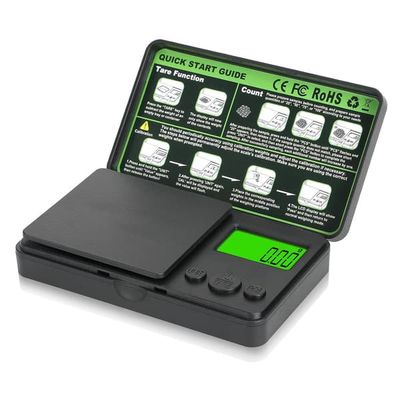 0,01/1000g Digital Fickvåg - Bärbar Precisionsgramvåg - 7 Viktenheter - Tarafunktion - LCD-display - Smycken - Pulver