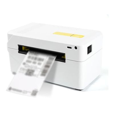 Bluetooth termisk etiketprinter, trådløs 4x6 forsendelsesetiketprinter til virksomheder, kompatibel med Android, iOS og Windows