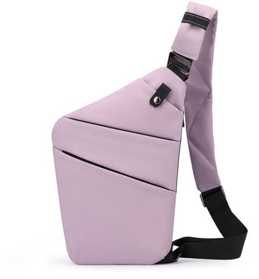 Modstandsdygtig rejsetaske - skuldertaske med stor kapacitet - crossbody taske - moderigtig letvægts slyngetaske til rejser eller sport - Højre skuldertaske