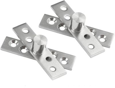 Gångjärn - Rostfritt Stål - Dörrgångjärn - 360 Grader Roterbart Gångjärn - Gångjärn - Dörrgångjärn i Rostfritt Stål - 100x23,7 mm - Silver - 100x23,7 mm - 2 ST