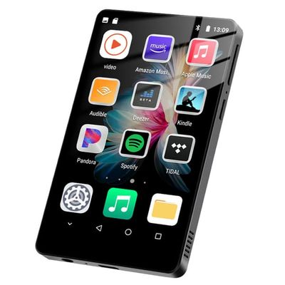 Kompatibel med Android 8.1 WiFi MP3 MP4 MP5-afspiller 4,0\" fuld touchskærm BT5.0 Flersproget 1080p video musikafspiller