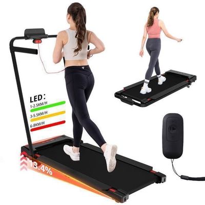 Fällbar och lutande löpband 13.4%-8KM/H-LCD-Fjärrkontroll-ZX2S