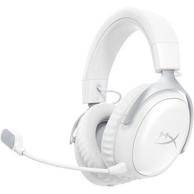 HyperX Cloud III S trådlöst spelheadset - för PC och konsol - vit