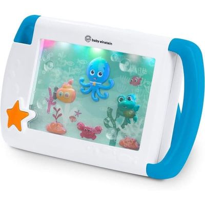 BABY EINSTEIN - Sea Dream On-the-Go Natlampe, Bærbart Babyakvarium, Musikalsk og Lysende Babynatlampe med Barnevognsbeslag