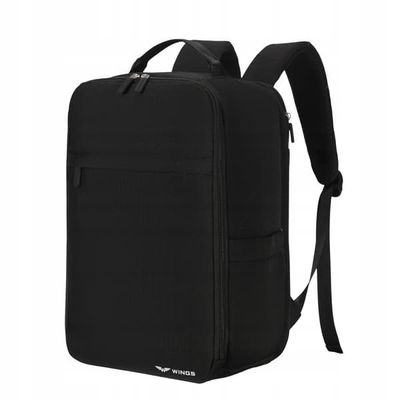 WINGS backpack håndbagage 40x25x20 cm med ergonomiske skulderstropper og smart organisering