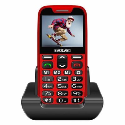 Mobiltelefon - EVOLVEO - EasyPhone XR - Röd - 2,3 tum - 1000 mAh