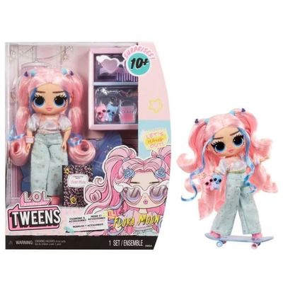 L.O.L. Surprise Tweens - 24 cm artikuleret modedukke - Flora Moon - 2 outfits og flere tilbehør - Fra 4 år