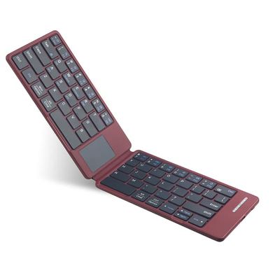 NÖRDIC Bluetooth-tangentbord med touchpad, ultratunt och portabelt för Windows, Mac, iOS och Android, US-layout