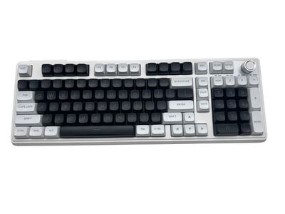 NÖRDIC Mekanisk tastatur med volumhjul, Bluetooth/kablet, US Layout