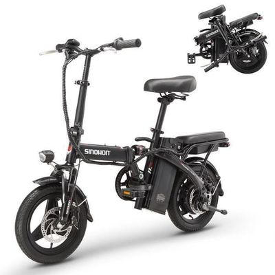 SINOHON M3 Fällbar Elcykel – Motor 500W – Batteri 36V 10.4Ah – Räckvidd 40km – Däck 14×2.125 – Skivbromsar