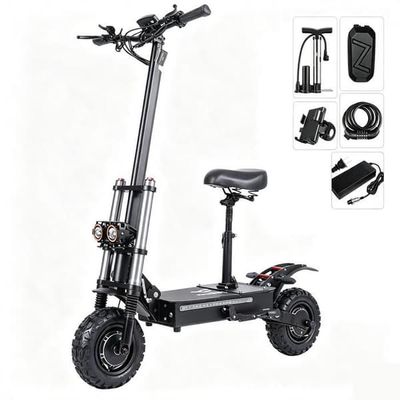 FREEBOY J30MAX-Fällbar El-scooter-Motor 6000W-Batteri 60V 38Ah 85KM/H-Däck 11 Tum-Räckvidd 100KM