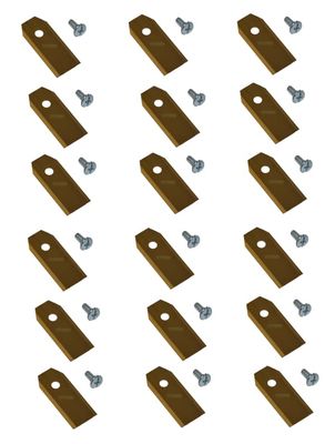18 X 4,3 CM titanium knive til robotplæneklipper Herkules G-Froce, Telsing 1000 1500 2000