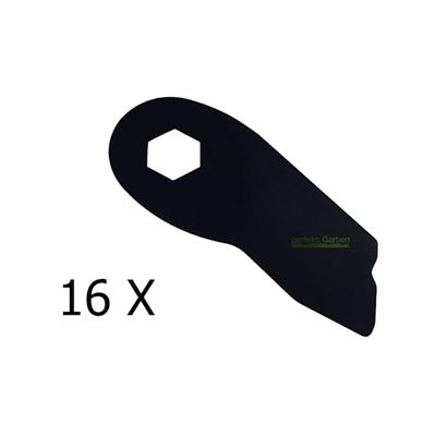 16 X 11,5 CM vertikalskärarkniv för MTD Optima 35 VO VB 38 VO / 742-05096