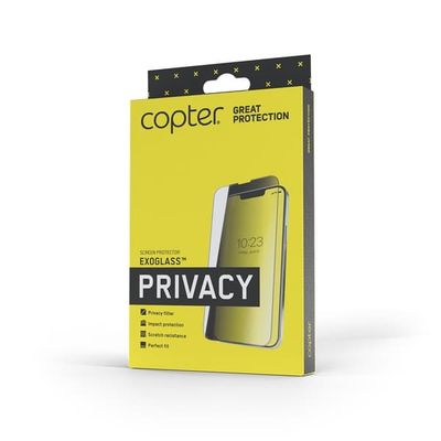 iPhone 17/iPhone 17 Pro Skjermbeskytter Exoglass Flat Privacy