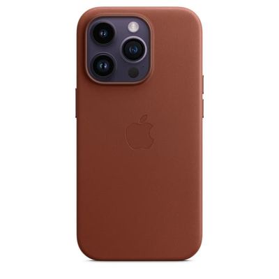 Original iPhone 14 Pro Max-deksel i skinn MagSafe Umbra