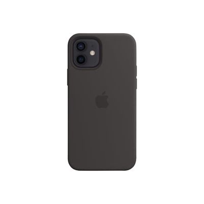 Original iPhone 12/iPhone 12 Pro-deksel Silikondeksel MagSafe Svart